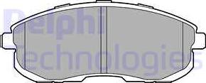 Delphi LP3245 - Brake Pad Set, disc brake parts5.com