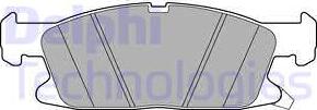 Delphi LP3241 - Brake Pad Set, disc brake parts5.com