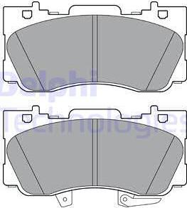 Delphi LP3254 - Juego de pastillas de freno parts5.com