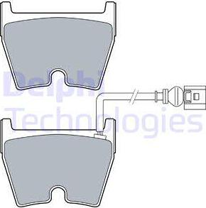 Delphi LP3266 - Sada brzdových platničiek kotúčovej brzdy parts5.com