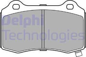 Delphi LP3281 - Kit de plaquettes de frein, frein à disque parts5.com