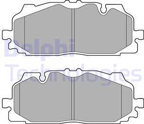 Delphi LP3272 - Set placute frana,frana disc parts5.com