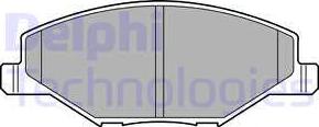 Delphi LP2444 - Komplet pločica, disk-kočnica parts5.com