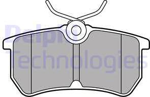 Delphi LP2480 - Brake Pad Set, disc brake parts5.com