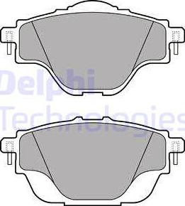 Delphi LP2509 - Σετ τακάκια, δισκόφρενα parts5.com