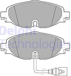 Delphi LP2698 - Bremsbelagsatz, Scheibenbremse parts5.com