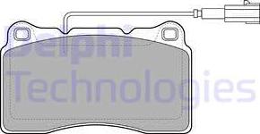 Delphi LP2045 - Brake Pad Set, disc brake parts5.com