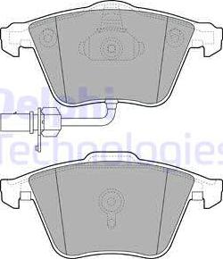 Delphi LP2032 - Brake Pad Set, disc brake parts5.com