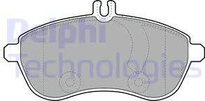 Delphi LP2028 - Set placute frana,frana disc parts5.com