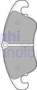 Delphi LP2077 - Brake Pad Set, disc brake parts5.com