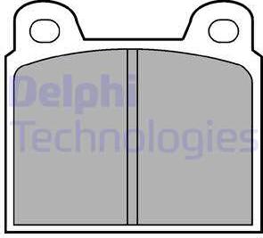 Delphi LP20 - Kit de plaquettes de frein, frein à disque parts5.com