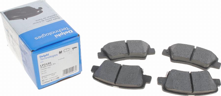 Delphi LP2195 - Brake Pad Set, disc brake parts5.com