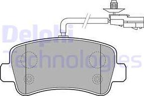 Delphi LP2191 - Komplet pločica, disk-kočnica parts5.com