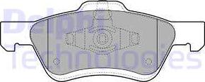 Delphi LP2161 - Brake Pad Set, disc brake parts5.com