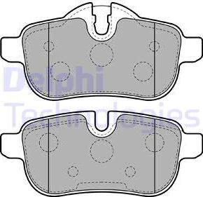 Delphi LP2163 - Sada brzdových platničiek kotúčovej brzdy parts5.com