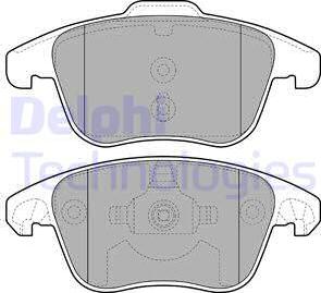 Delphi LP2100 - Bremsbelagsatz, Scheibenbremse parts5.com