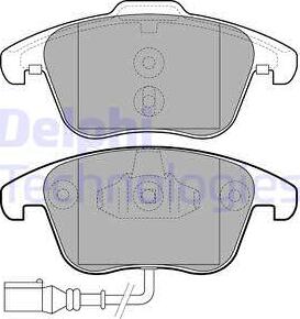 Delphi LP2110 - Sada brzdových platničiek kotúčovej brzdy parts5.com