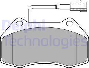 Delphi LP2136 - Brake Pad Set, disc brake parts5.com