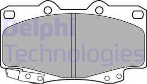 Delphi LP2242 - Juego de pastillas de freno parts5.com