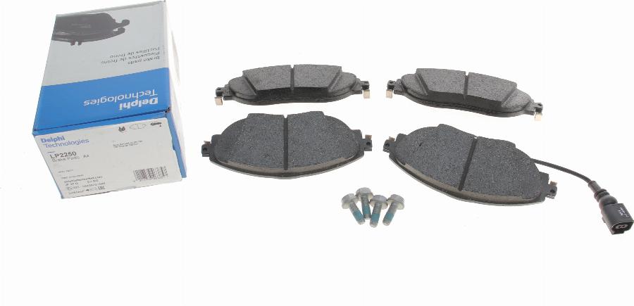 Delphi LP2250 - Brake Pad Set, disc brake parts5.com