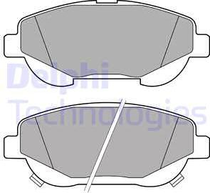 Delphi LP2207 - Komplet kočnih obloga, disk kočnica parts5.com