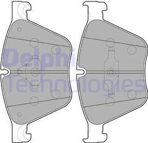 Delphi LP2210 - Juego de pastillas de freno parts5.com