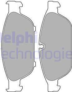 Delphi LP2238 - Fékbetétkészlet, tárcsafék parts5.com