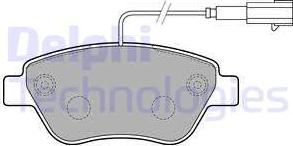 Delphi LP2276 - Komplet kočnih obloga, disk kočnica parts5.com