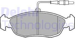 Delphi LP793 - Komplet pločica, disk-kočnica parts5.com