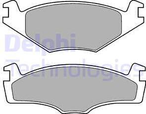 Delphi LP756 - Bremsbelagsatz, Scheibenbremse parts5.com