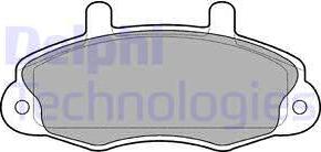 Delphi LP766 - Komplet pločica, disk-kočnica parts5.com