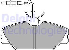 Delphi LP788 - Bremsbelagsatz, Scheibenbremse parts5.com