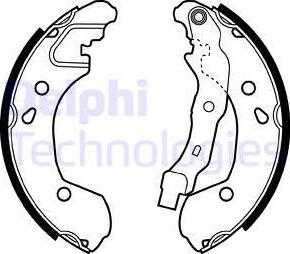 Delphi LS1965 - Fren pabuç takımı parts5.com