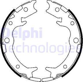 Delphi LS1900 - Σετ σιαγόνων φρένων parts5.com