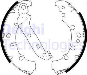 Delphi LS1912 - Brake Shoe Set parts5.com