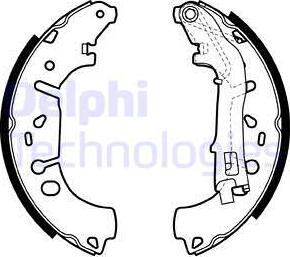 Delphi LS1981 - Fren pabuç takımı parts5.com