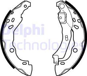 Delphi LS1929 - Σετ σιαγόνων φρένων parts5.com