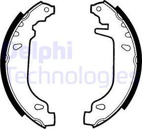 Delphi LS1404 - Zestaw szczęk hamulcowych parts5.com