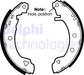 Delphi LS1402 - Jeu de mâchoires de frein parts5.com