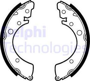 Delphi LS1417 - Brake Shoe Set parts5.com