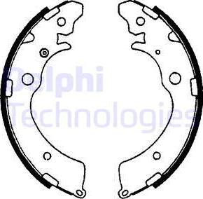 Delphi LS1641 - Σετ σιαγόνων φρένων parts5.com