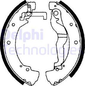 Delphi LS1656 - Garnitura zavorne celjusti parts5.com