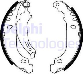 Delphi LS1844 - Σετ σιαγόνων φρένων parts5.com