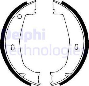 Delphi LS1851 - Sada brzdových čelistí parts5.com