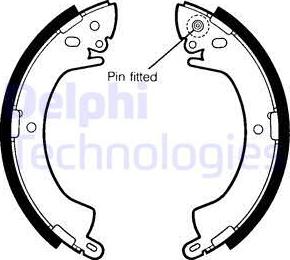 Delphi LS1344 - Zestaw szczęk hamulcowych parts5.com