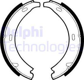 Delphi LS1371 - Brake Shoe Set, parking brake parts5.com