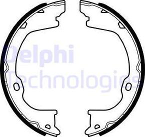 Delphi LS2055 - Juego de zapatas de frenos, freno de estacionamiento parts5.com