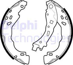 Delphi LS2065 - Garnitura zavorne celjusti parts5.com