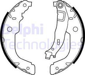 Delphi LS2000 - Sada brzdových čeľustí parts5.com