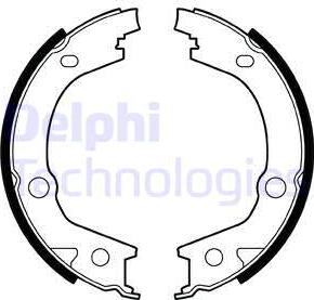 Delphi LS2001 - Brake Shoe Set, parking brake parts5.com